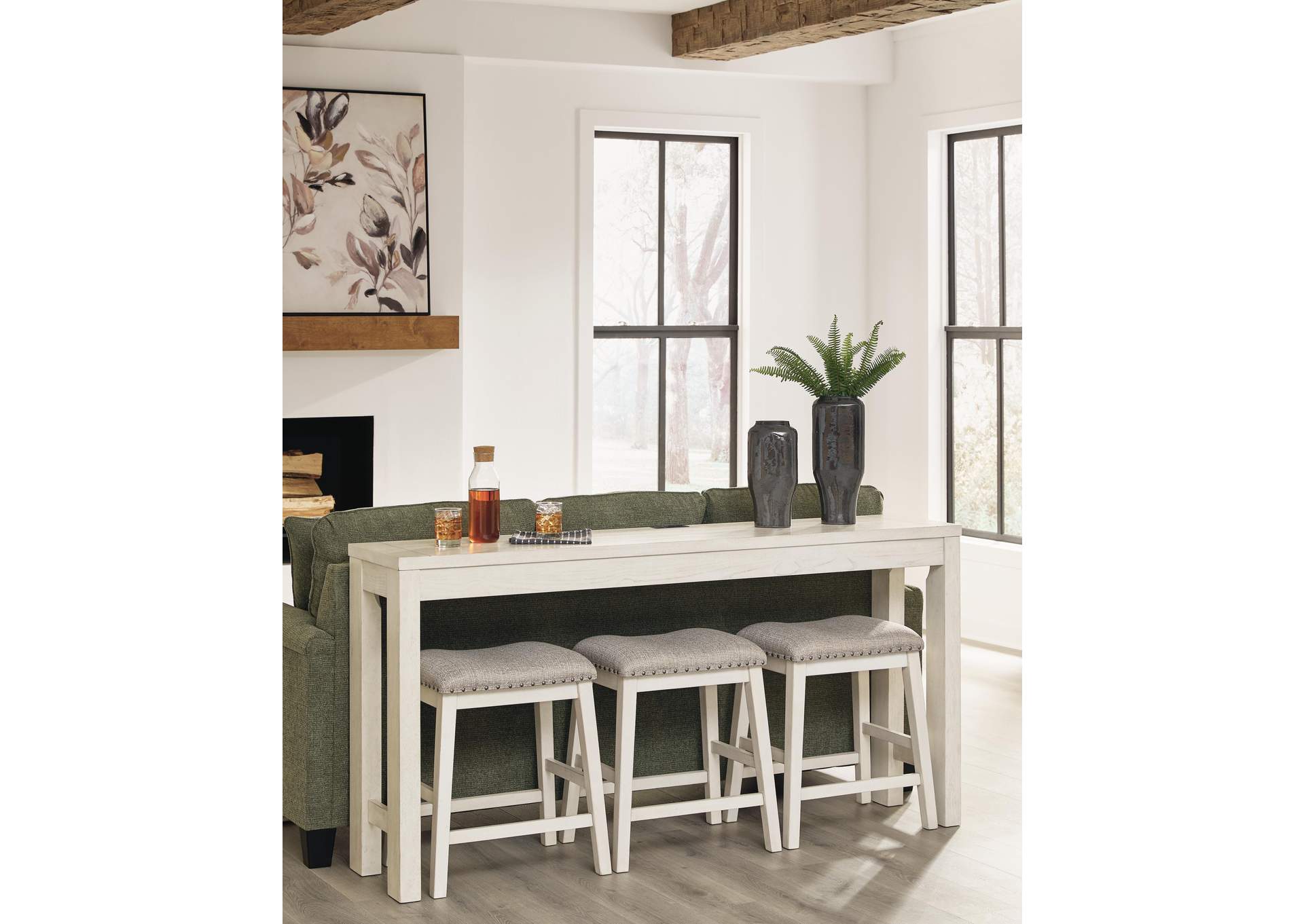 Robbinsdale Counter Height Dining Table and 3 Barstools Set