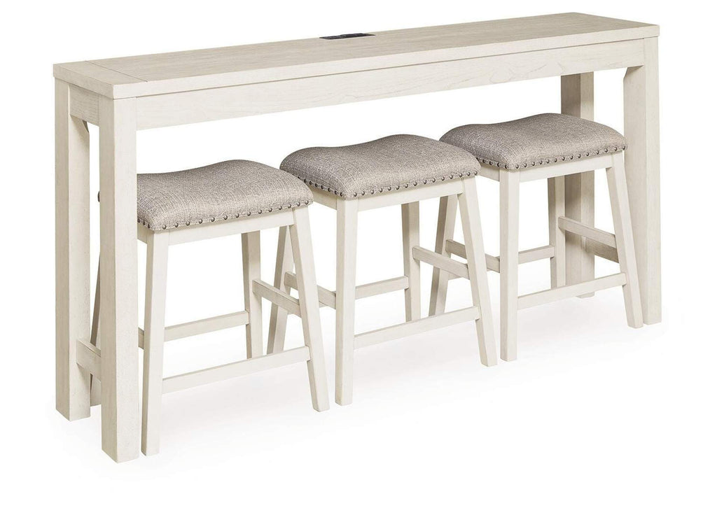 Robbinsdale Counter Height Dining Table and 3 Barstools Set angled view