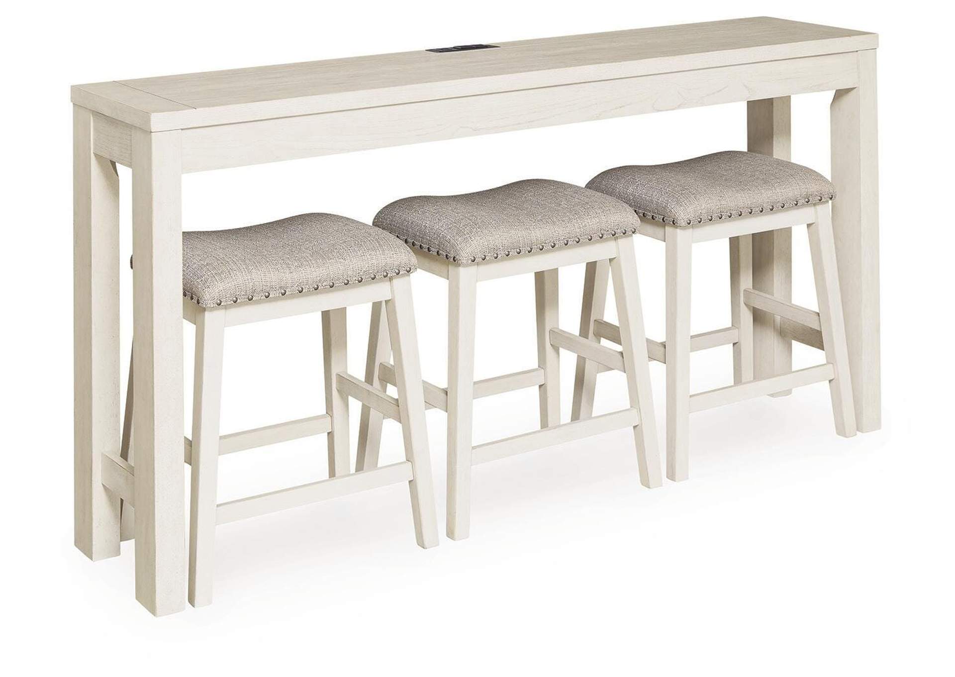 Robbinsdale Counter Height Dining Table and 3 Barstools Set angled view
