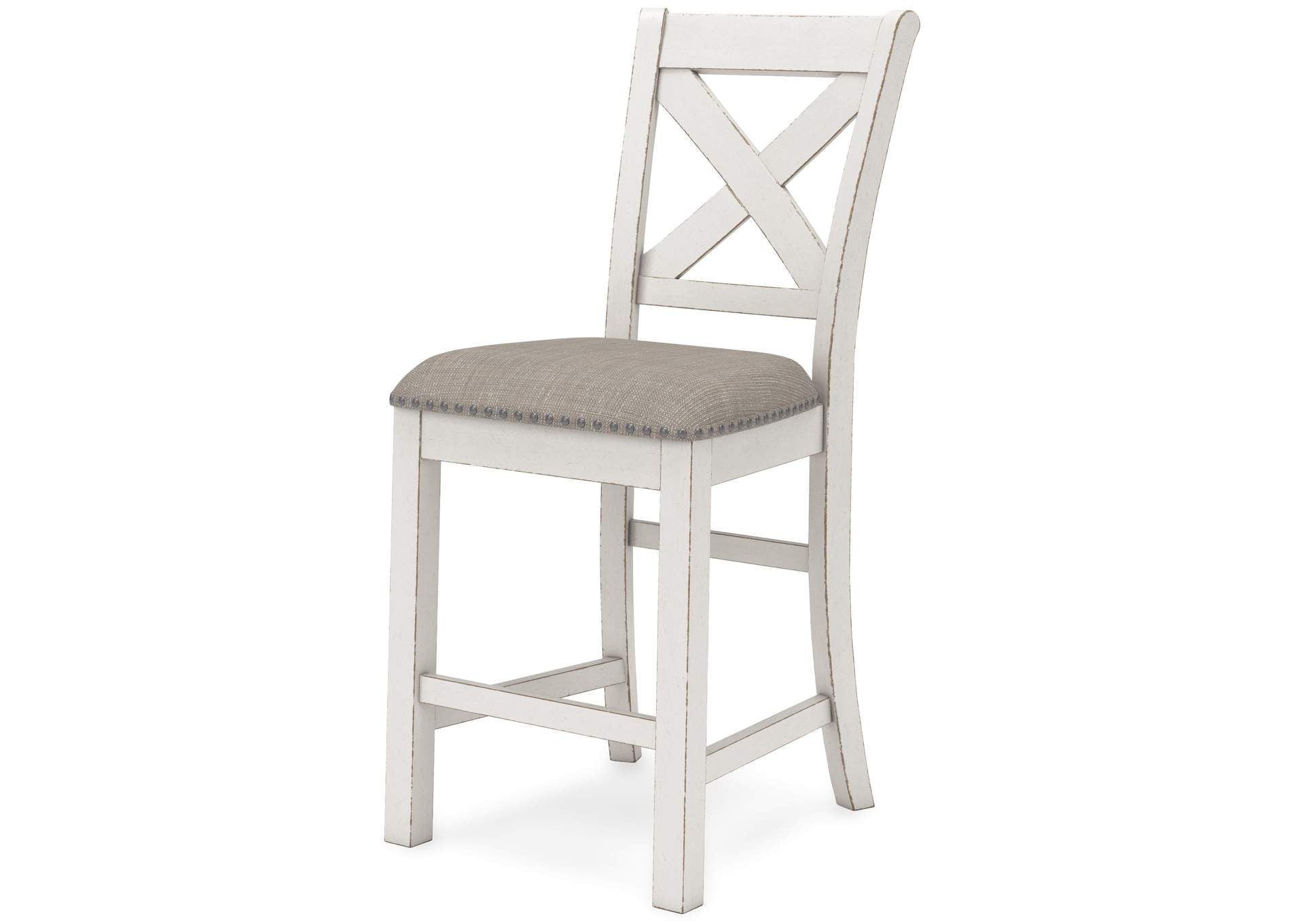 Robbinsdale Counter Height Table and 8 Barstools angled view