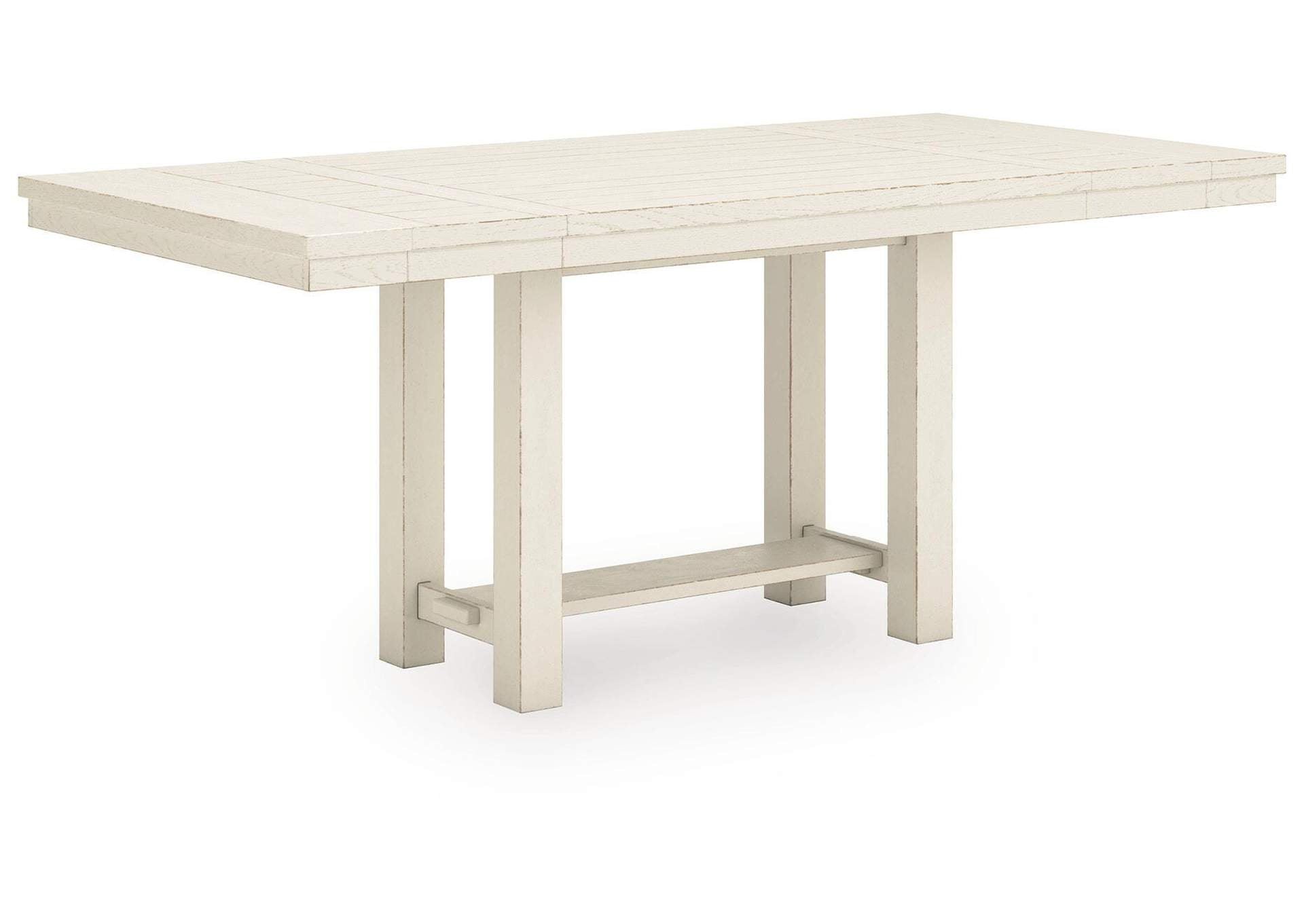 Robbinsdale Counter Height Table and 8 Barstools angled view