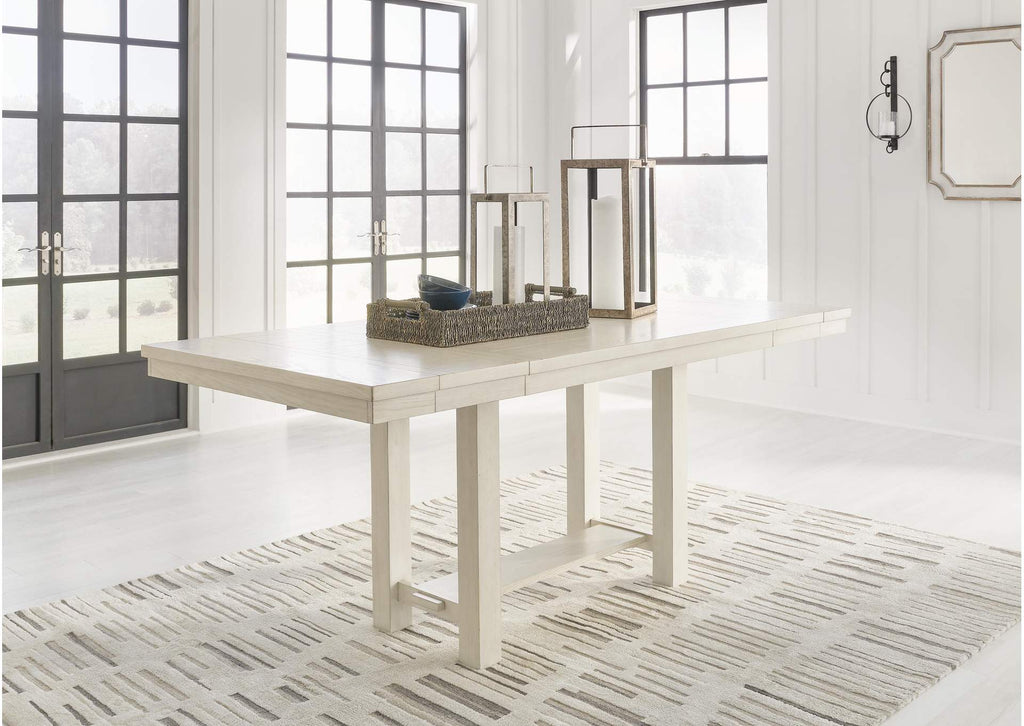 Robbinsdale Counter Height Extendable Dining Table and 8 Barstools