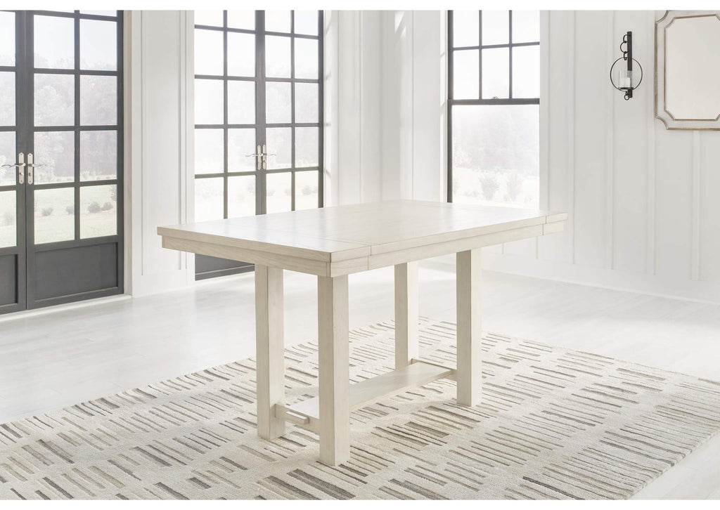 Robbinsdale Counter Height Extendable Dining Table and 4 Barstools