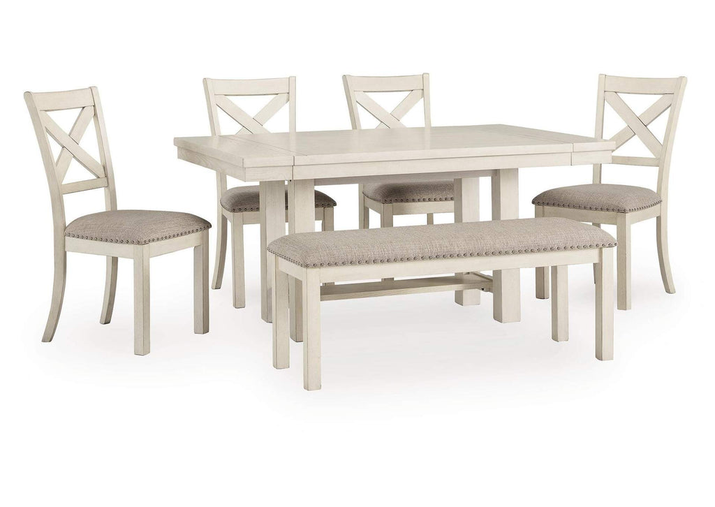 Robbinsdale Dining Table, 4 Chairs and Bench