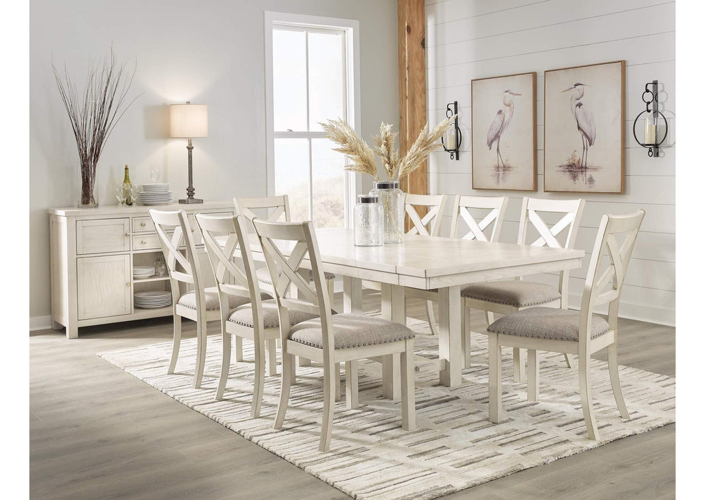 Robbinsdale Extendable Dining Table and 8 Chairs with Storage