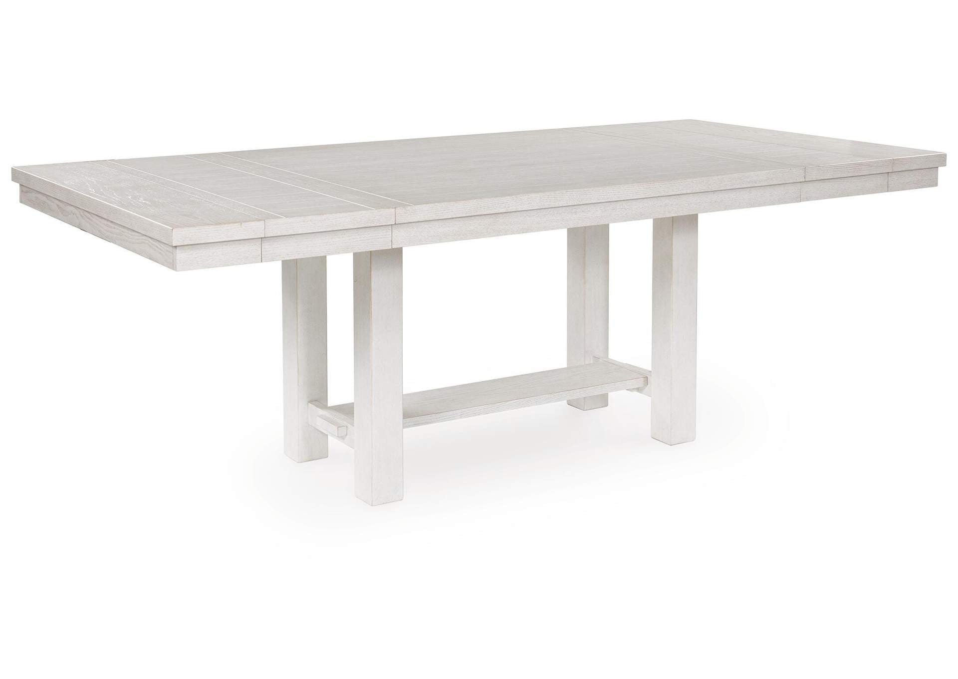 Robbinsdale Dining Table, 4 Chairs and Bench angled view