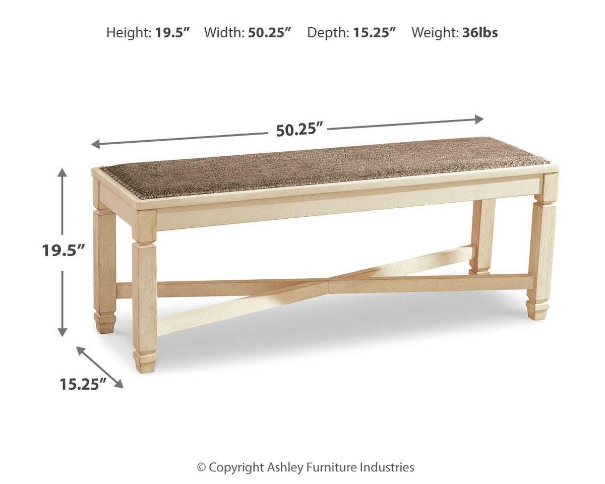Bolanburg Dining Bench in Two-tone, alternate view 5
