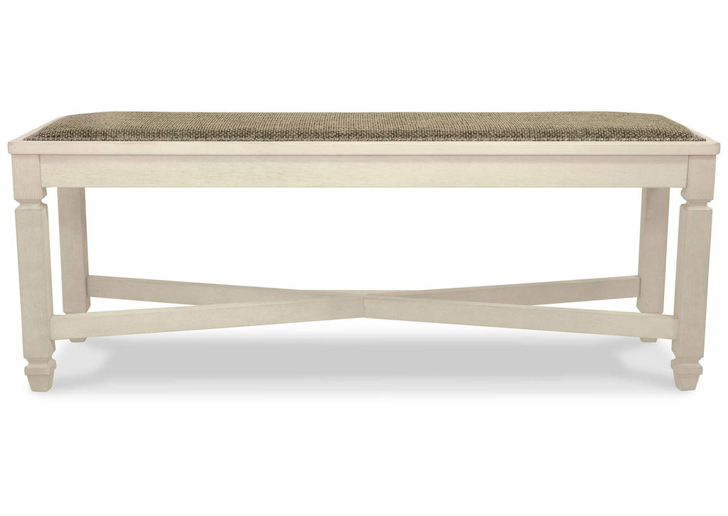 Bolanburg Dining Table and 4 Chairs and Bench front view