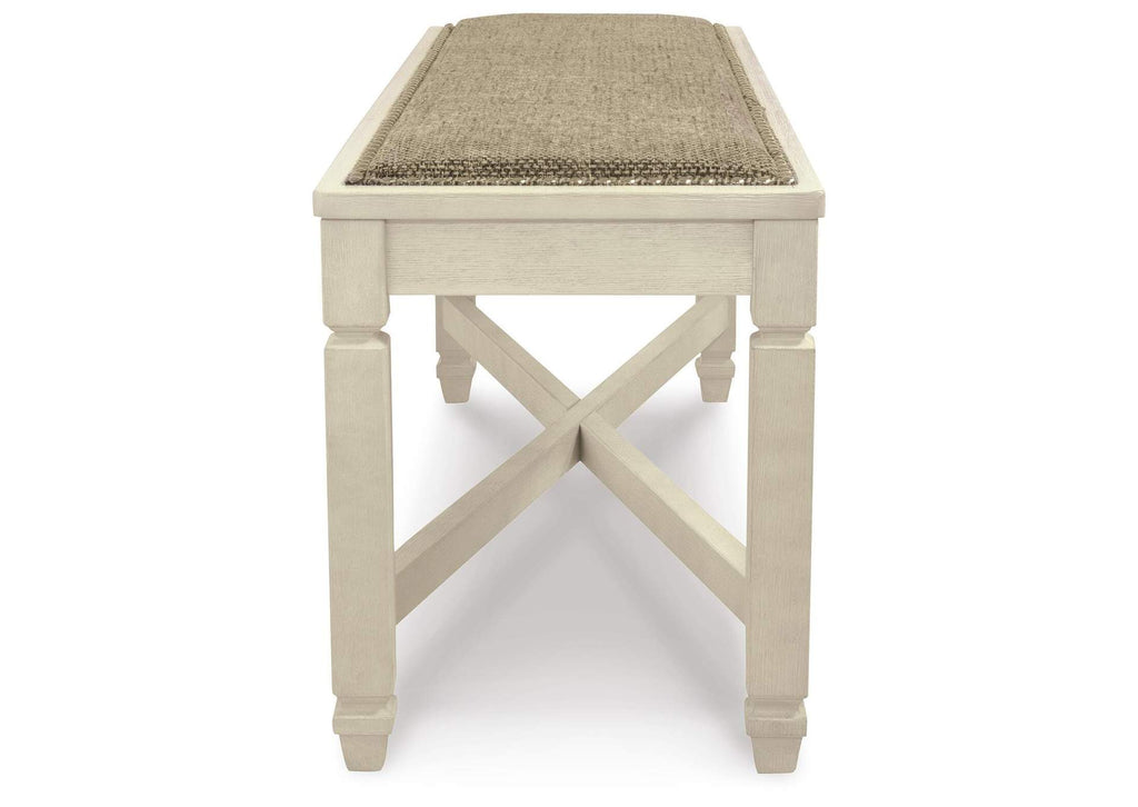 Bolanburg Dining Table and 4 Chairs and Bench side view