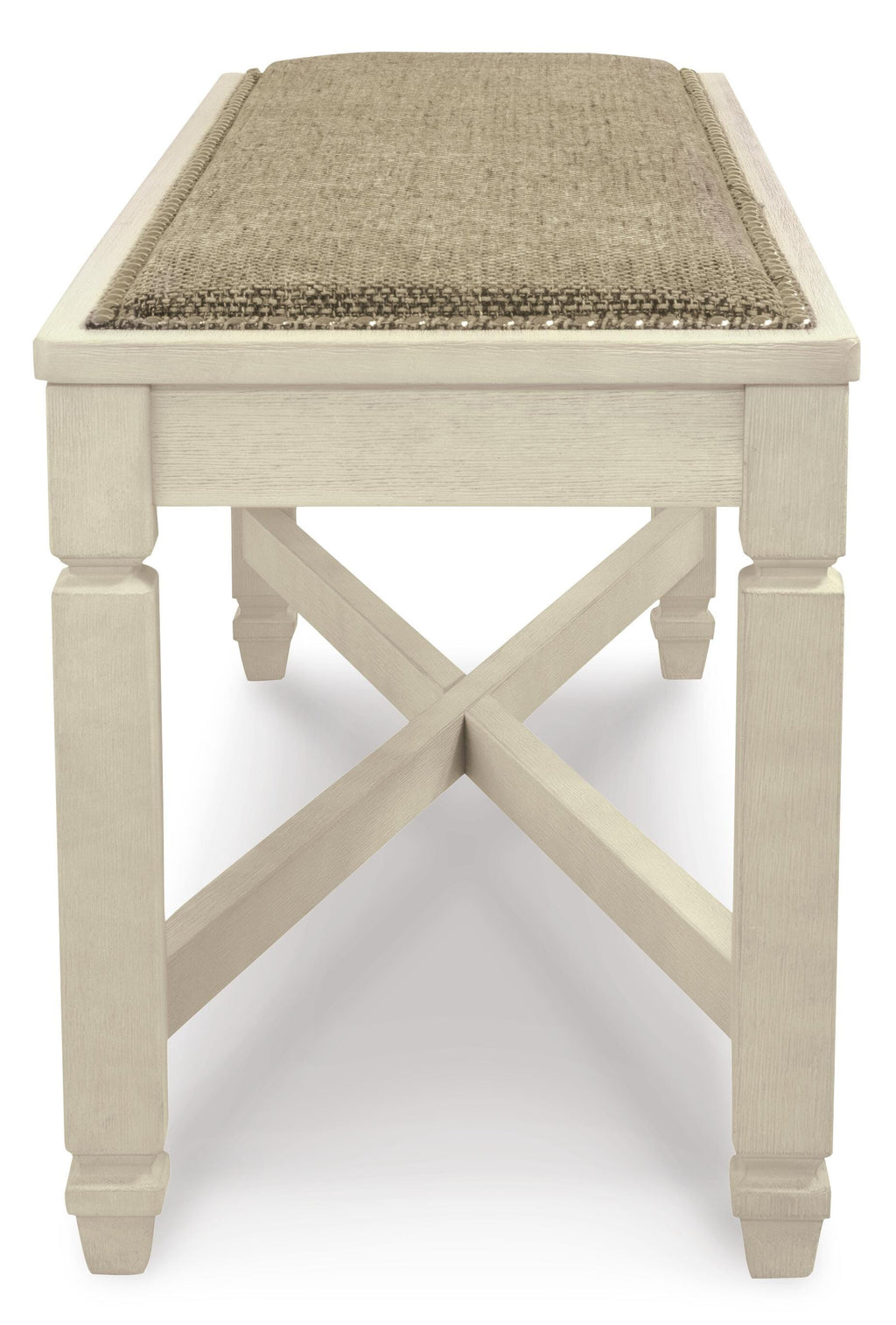 Bolanburg Dining Bench in Two-tone, side view