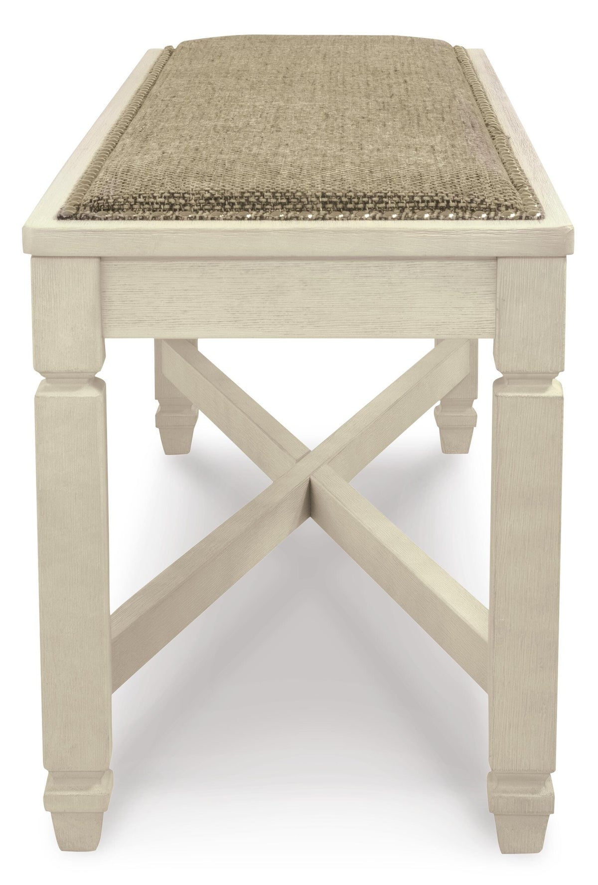 Bolanburg Dining Bench in Two-tone, side view