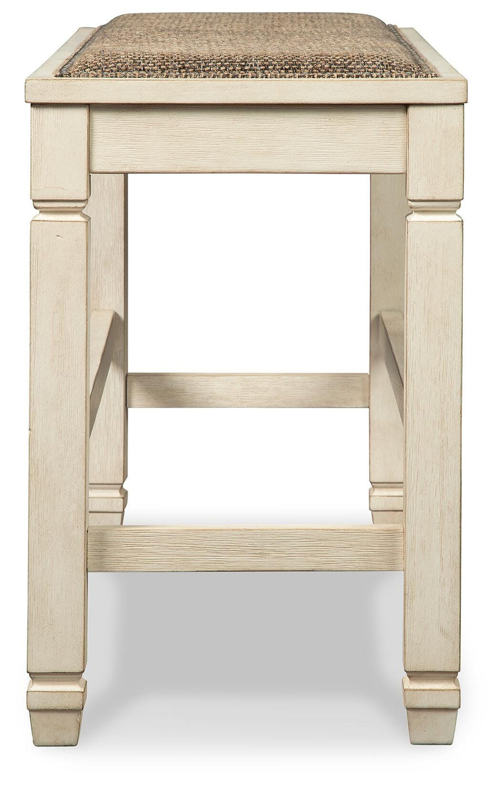 Bolanburg Counter Height Dining Bench in Two-tone, side view