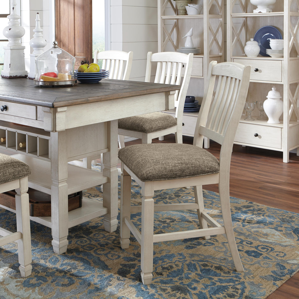 Bolanburg Counter Height Dining Table in Two-tone, lifestyle view