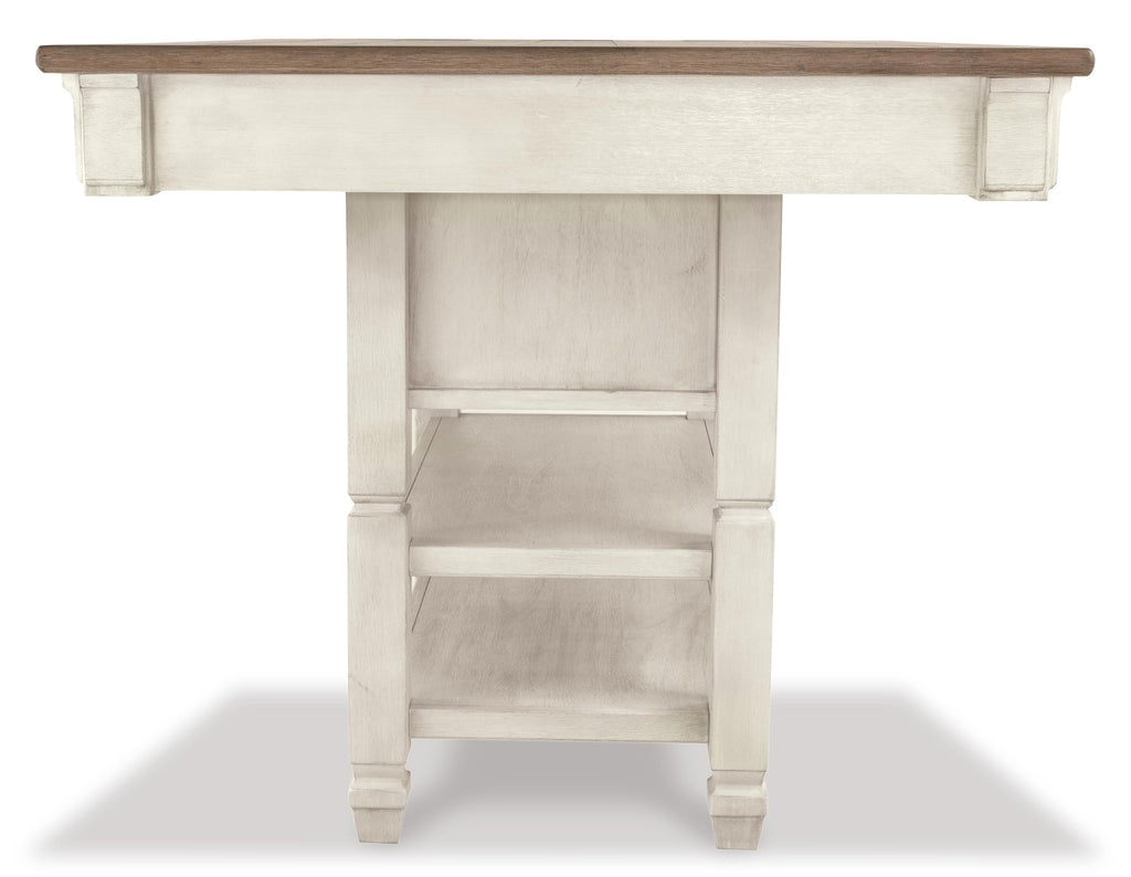 Bolanburg Counter Height Dining Table in Two-tone, side view