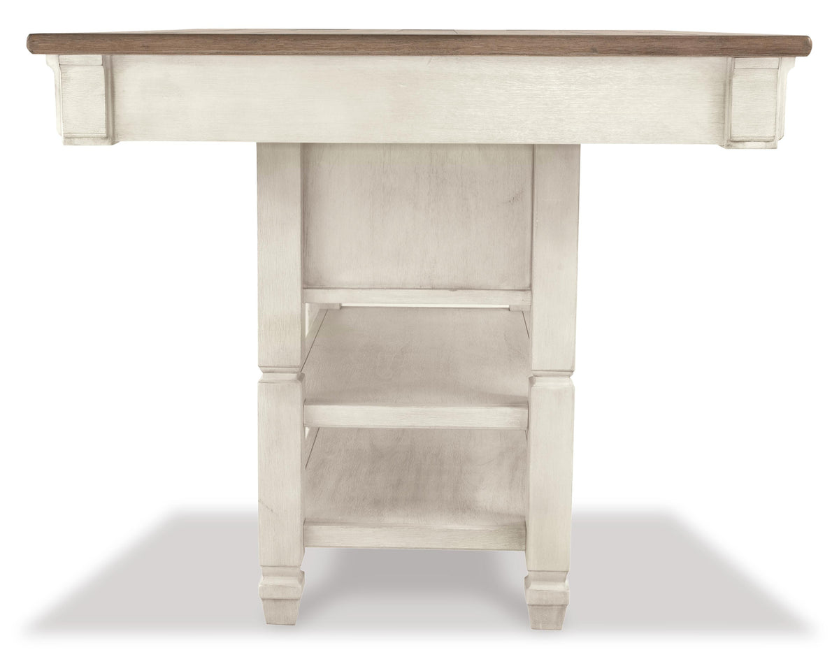 Bolanburg Counter Height Dining Table in Two-tone, side view