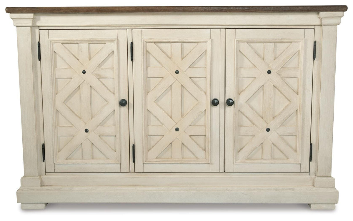 Bolanburg Dining Server in Two-tone, front view