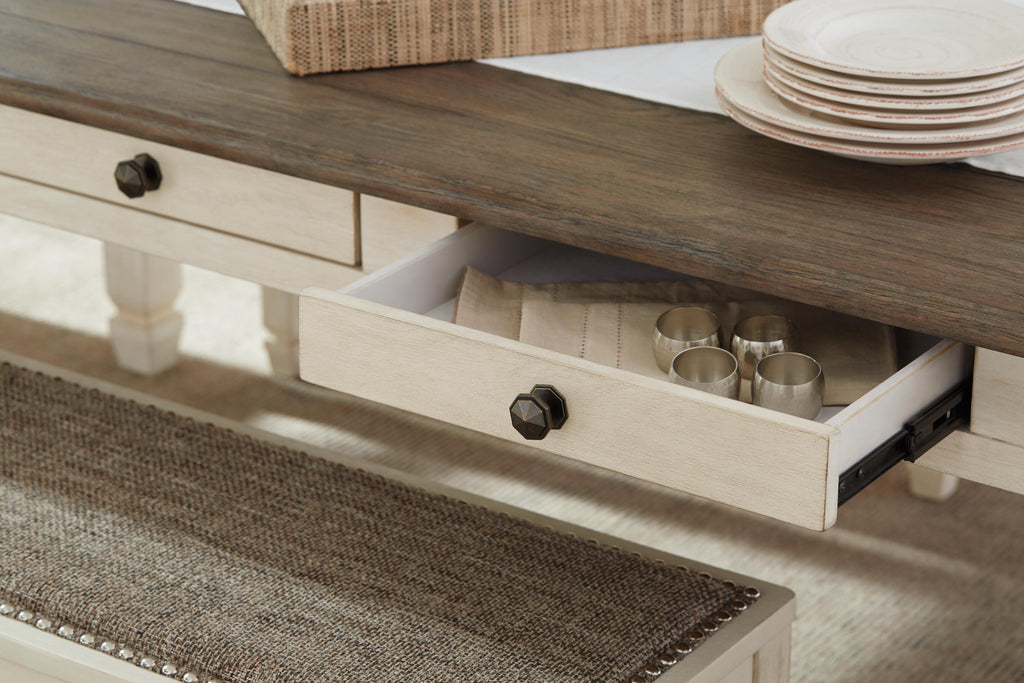 Bolanburg Dining Table in Two-tone, detail view