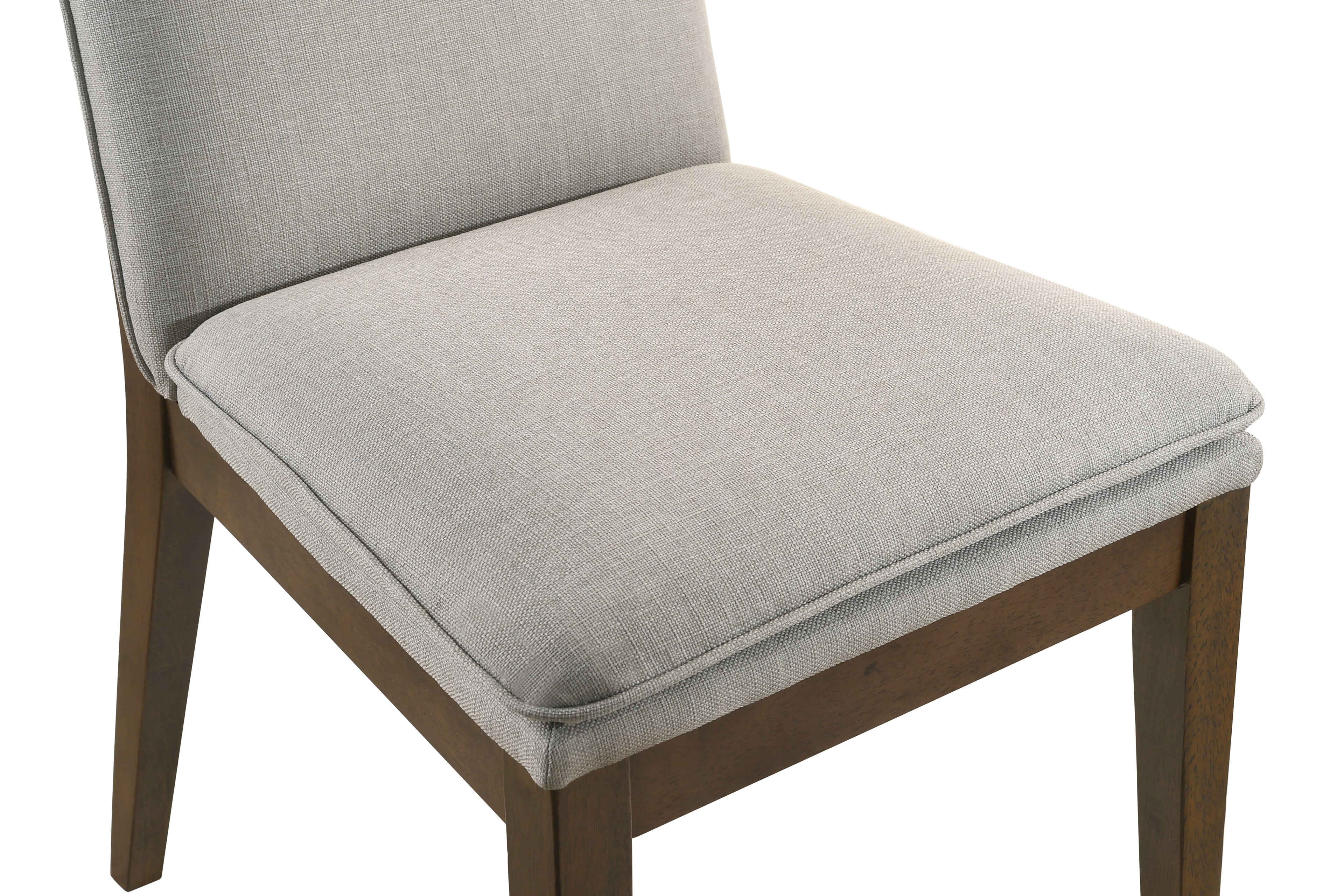 Maggie Dining Chair w/Natural Cushion-Walnut