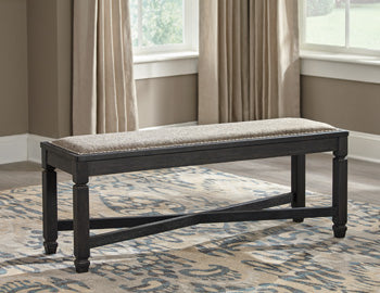 Tyler Creek Dining Bench in Black/Grayish Brown