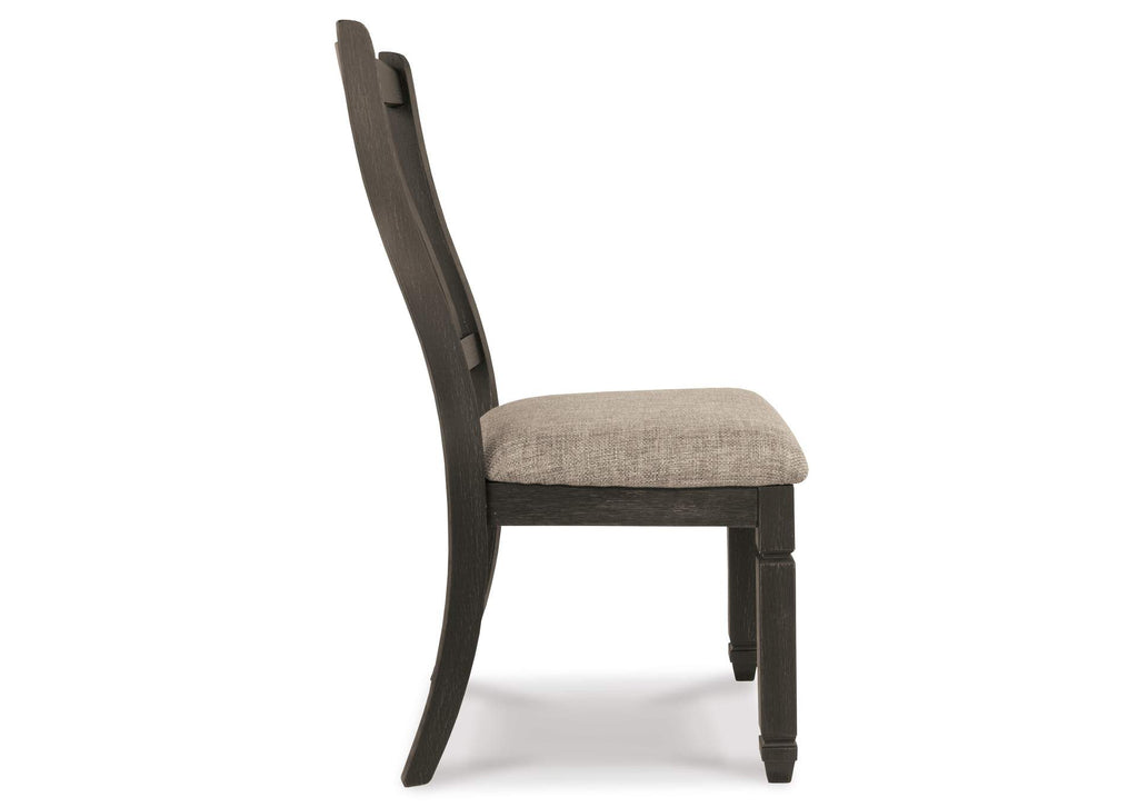 Tyler Creek Dining Table and 4 Chairs and Bench side view