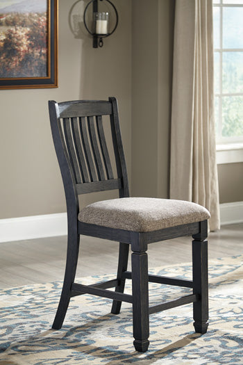 Tyler Creek Counter Height Bar Stool in Black/Grayish Brown