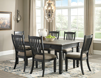 Tyler Creek Dining Table in Black/Gray