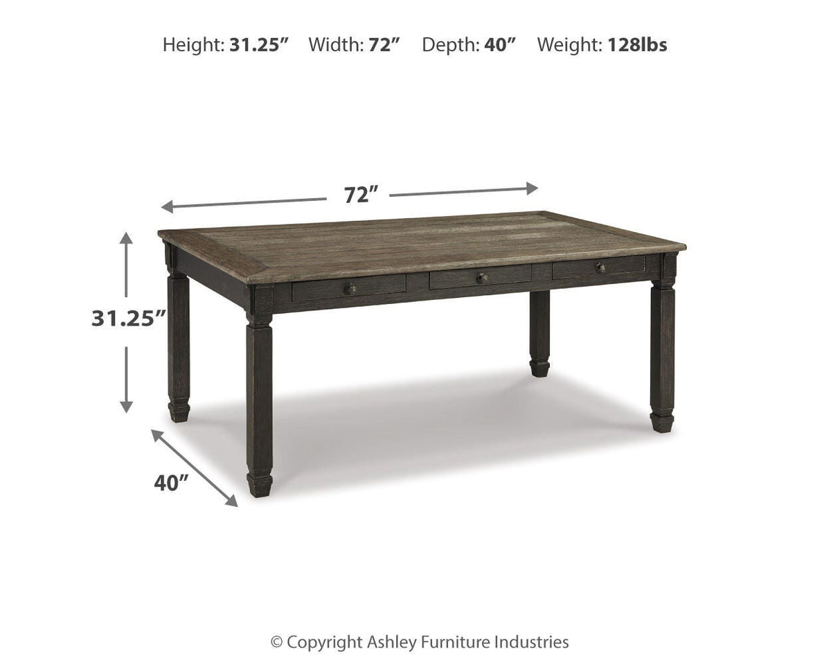 Tyler Creek Dining Table in Black/Gray, alternate view 4