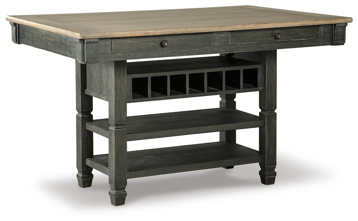 Tyler Creek Counter Height Dining Table in Black/Gray, alternate view 2