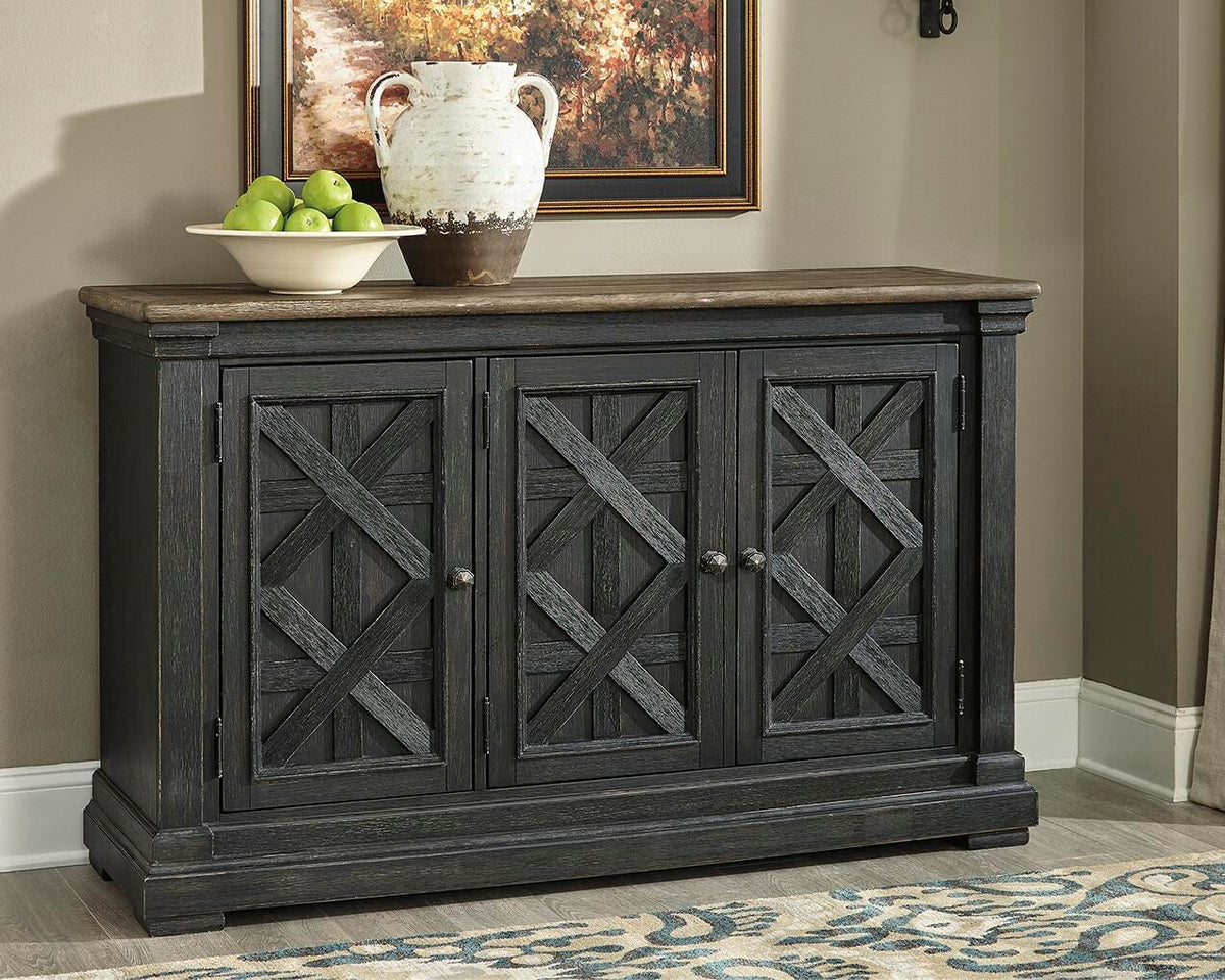 Tyler Creek Dining Server in Black/Gray, lifestyle view