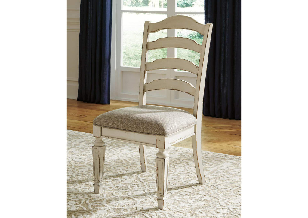 Realyn Oval Extendable Dining Table and 4 Chairs room view