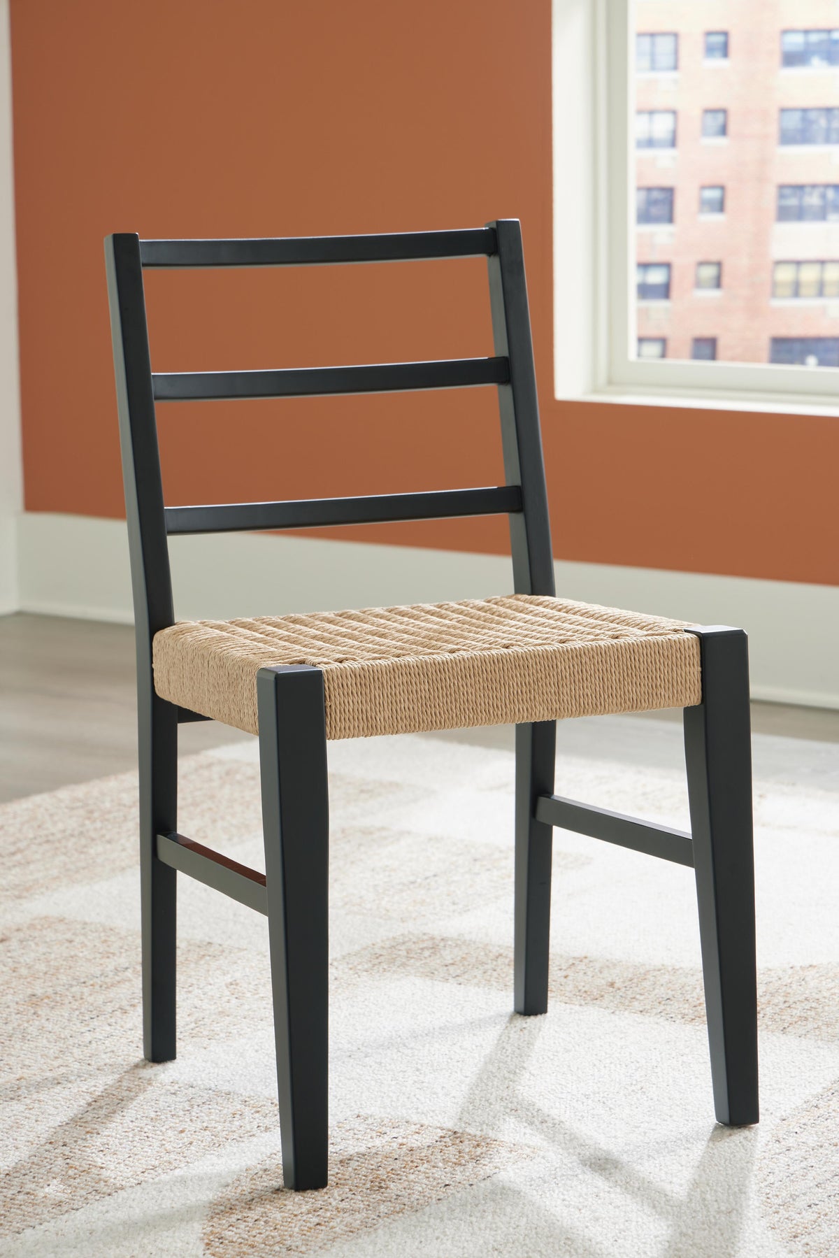 Isanti Dining Chair in Light Brown/Black, alternate view 3