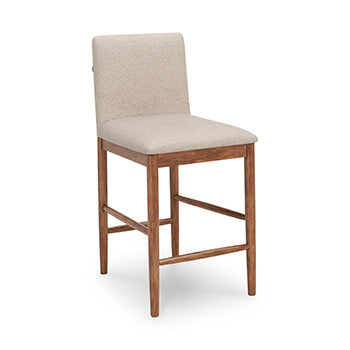 Isanti Counter Height Barstool in Light Brown, angle view