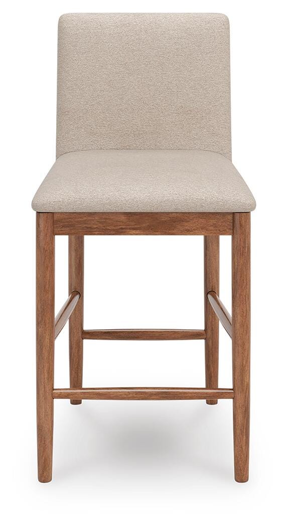 Isanti Counter Height Barstool in Light Brown, front view