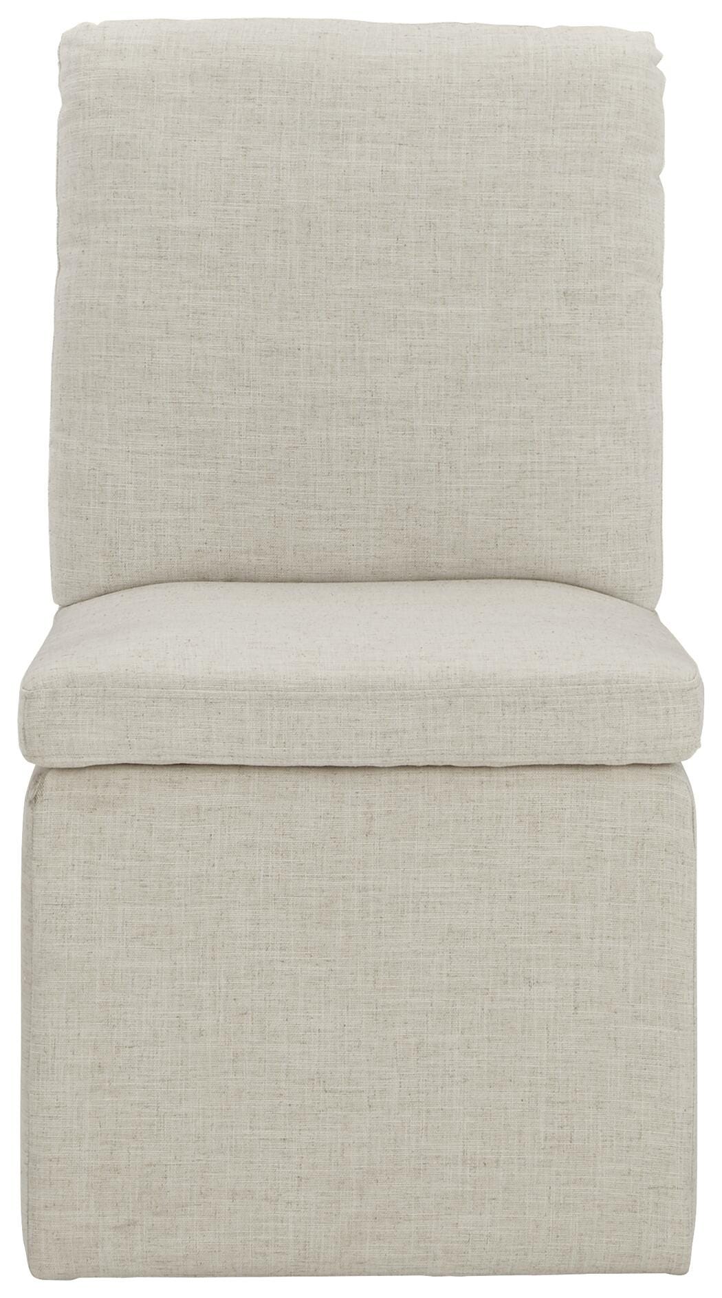 Krystanza Dining Chair in Oatmeal, front view