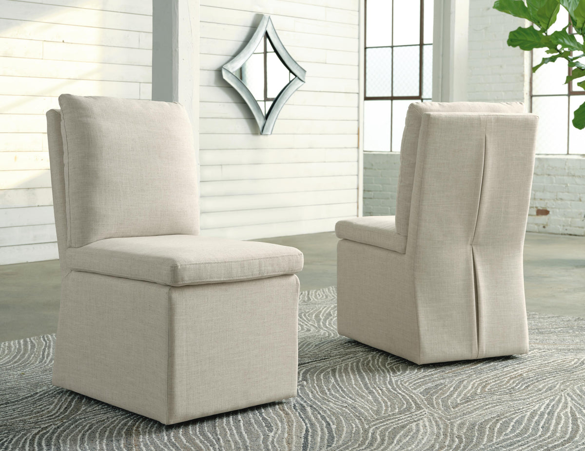 Krystanza Dining Chair in Oatmeal, alternate view 3