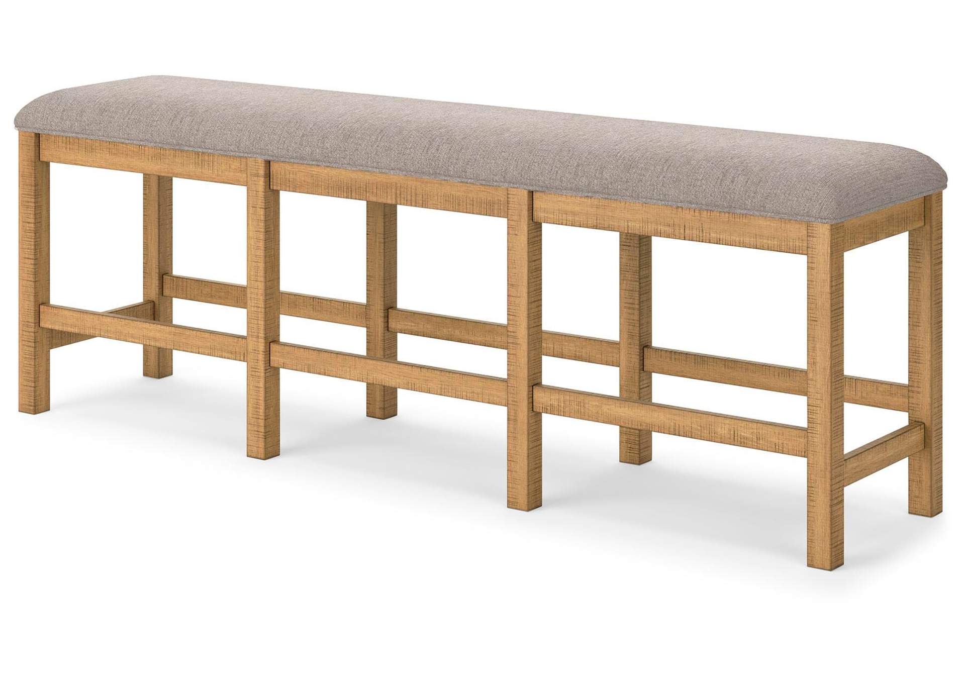 Havonplane Counter Height Extendable Dining Table and 4 Barstools and Bench with Storage angled view
