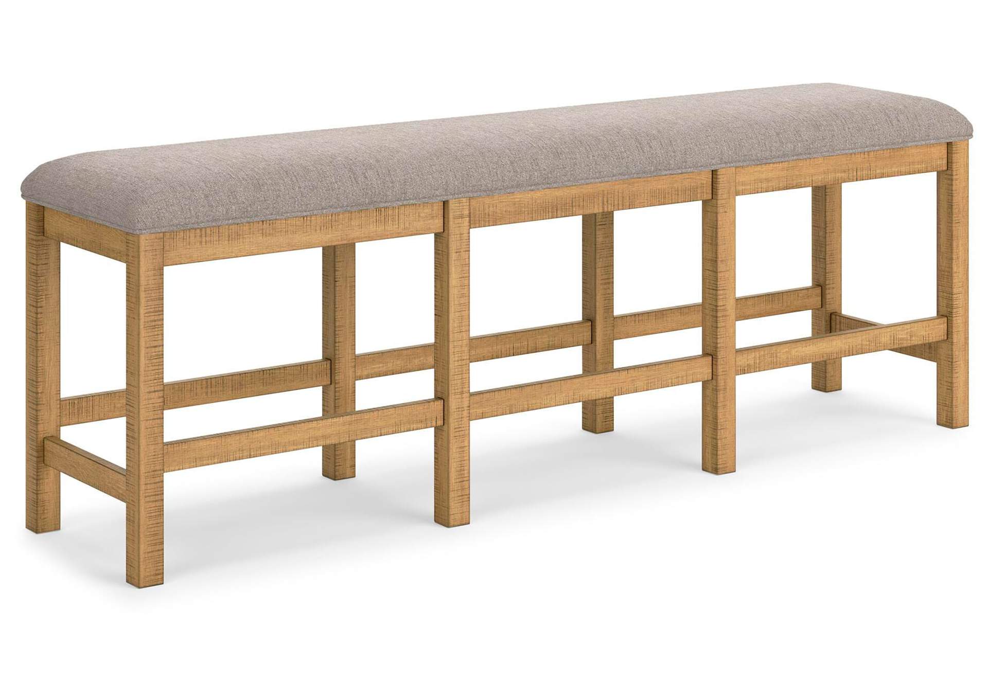 Havonplane Counter Height Extendable Dining Table and 4 Barstools and Bench angled view