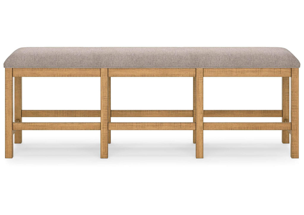 Havonplane Counter Height Extendable Dining Table and 4 Barstools and Bench with Storage