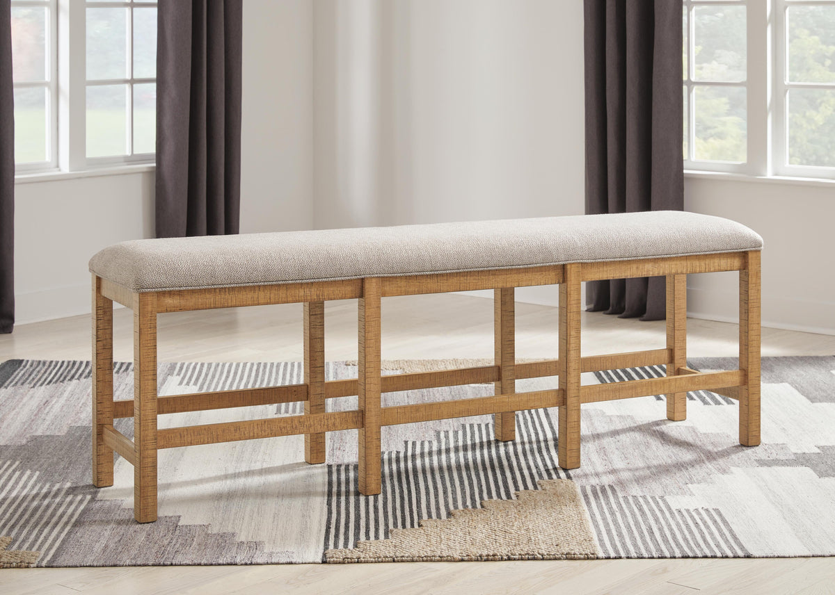 Havonplane 72" Counter Height Dining Bench in Brown, alternate view 3