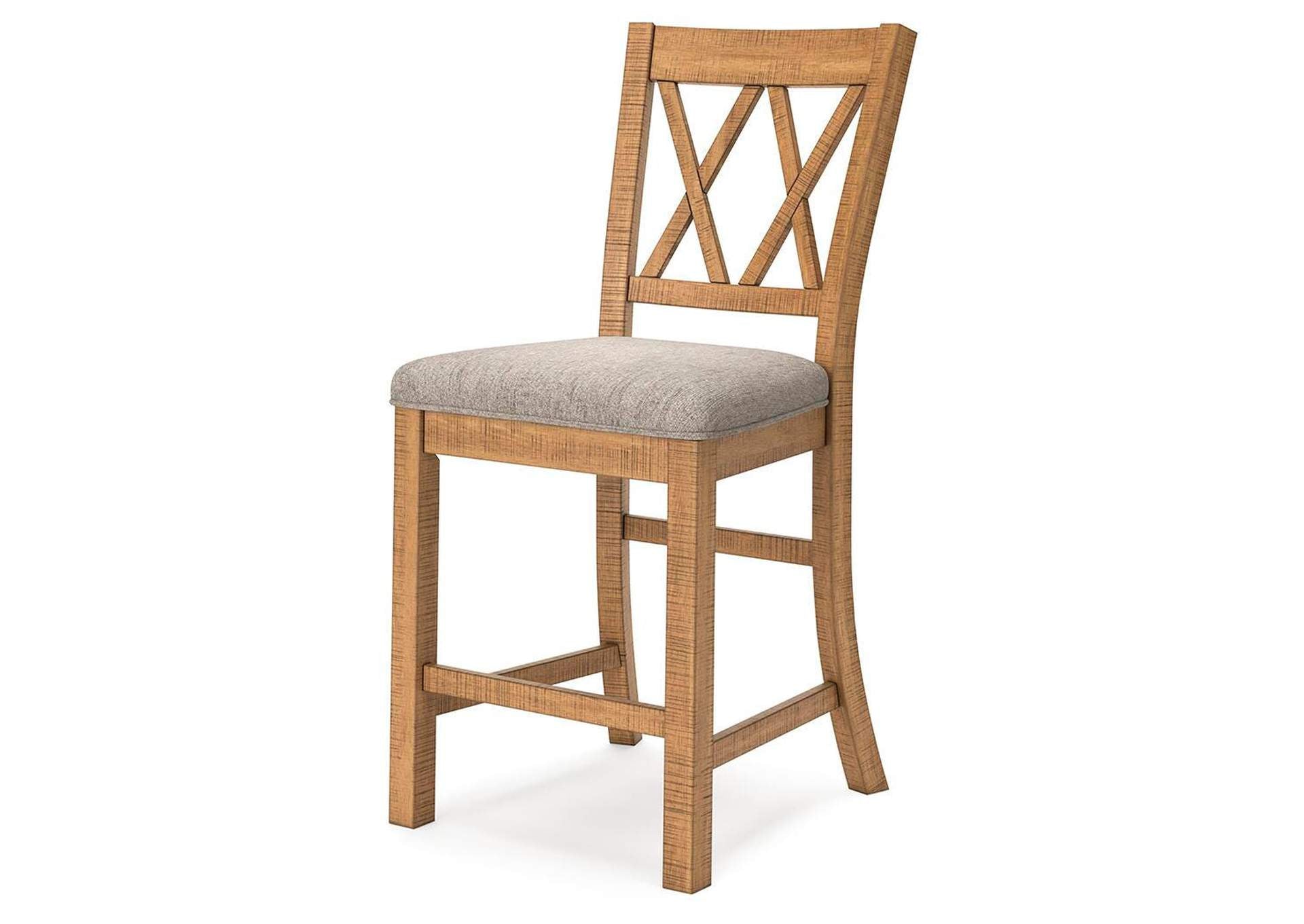 Havonplane Counter Height Extendable Dining Table and 6 Barstools with Storage angled view