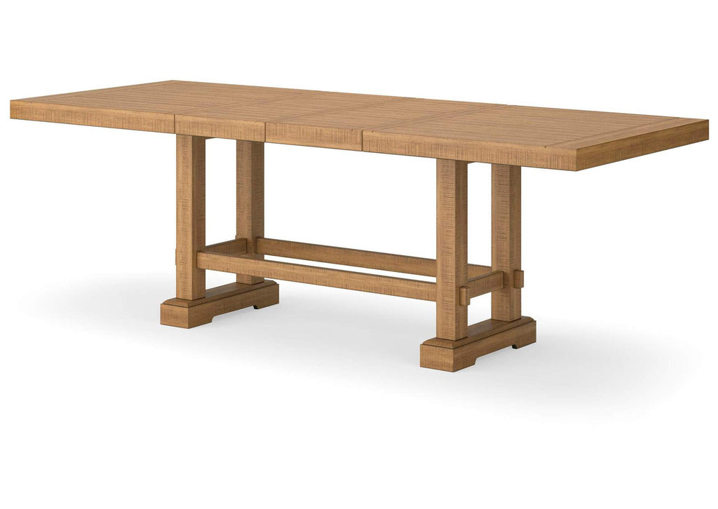 Havonplane Counter Height Extendable Dining Table and 4 Barstools angled view