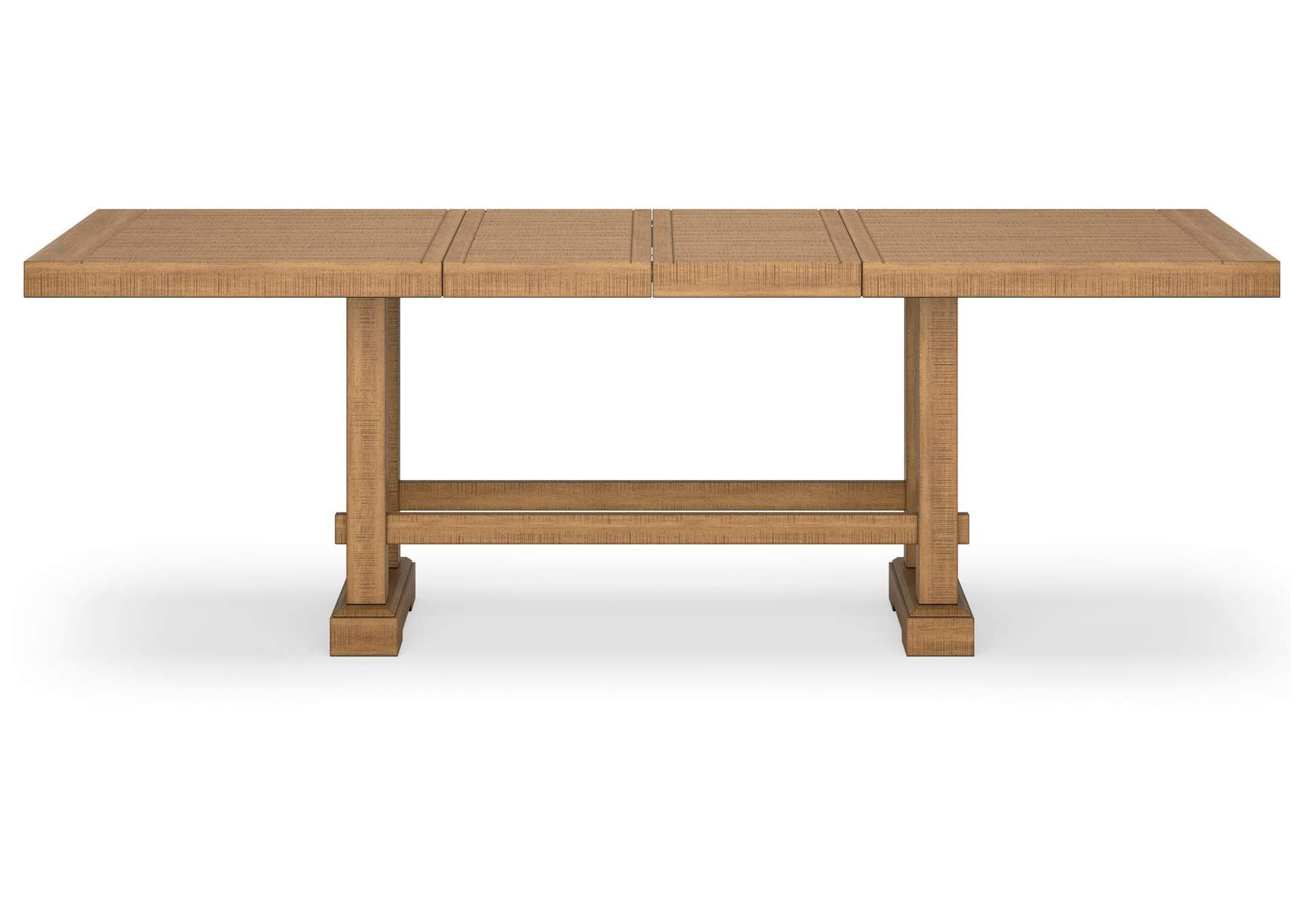 Havonplane Counter Height Extendable Dining Table and 6 Barstools with Storage front view