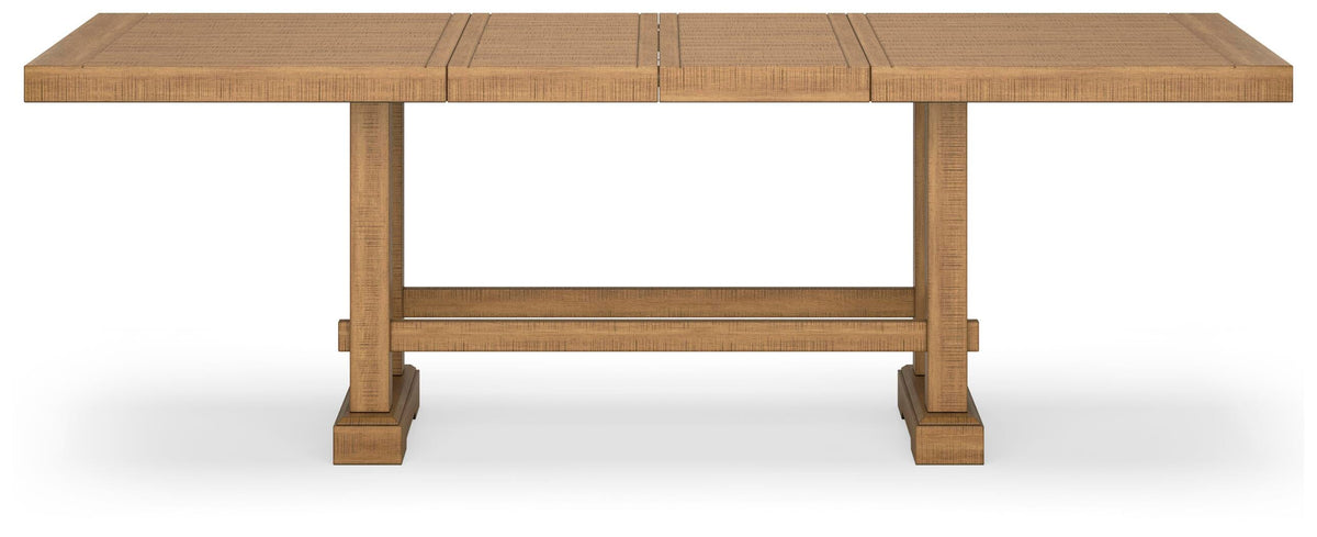 Havonplane Counter Height Dining Extension Table in Brown, front view