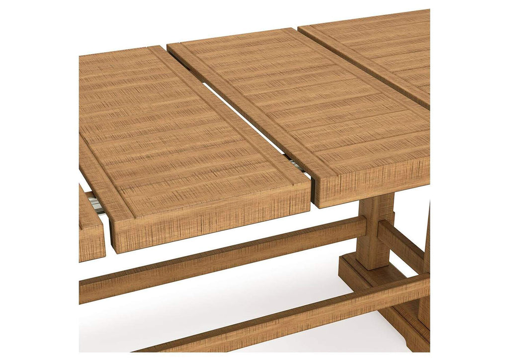Havonplane Counter Height Extendable Dining Table and 8 Barstools detail