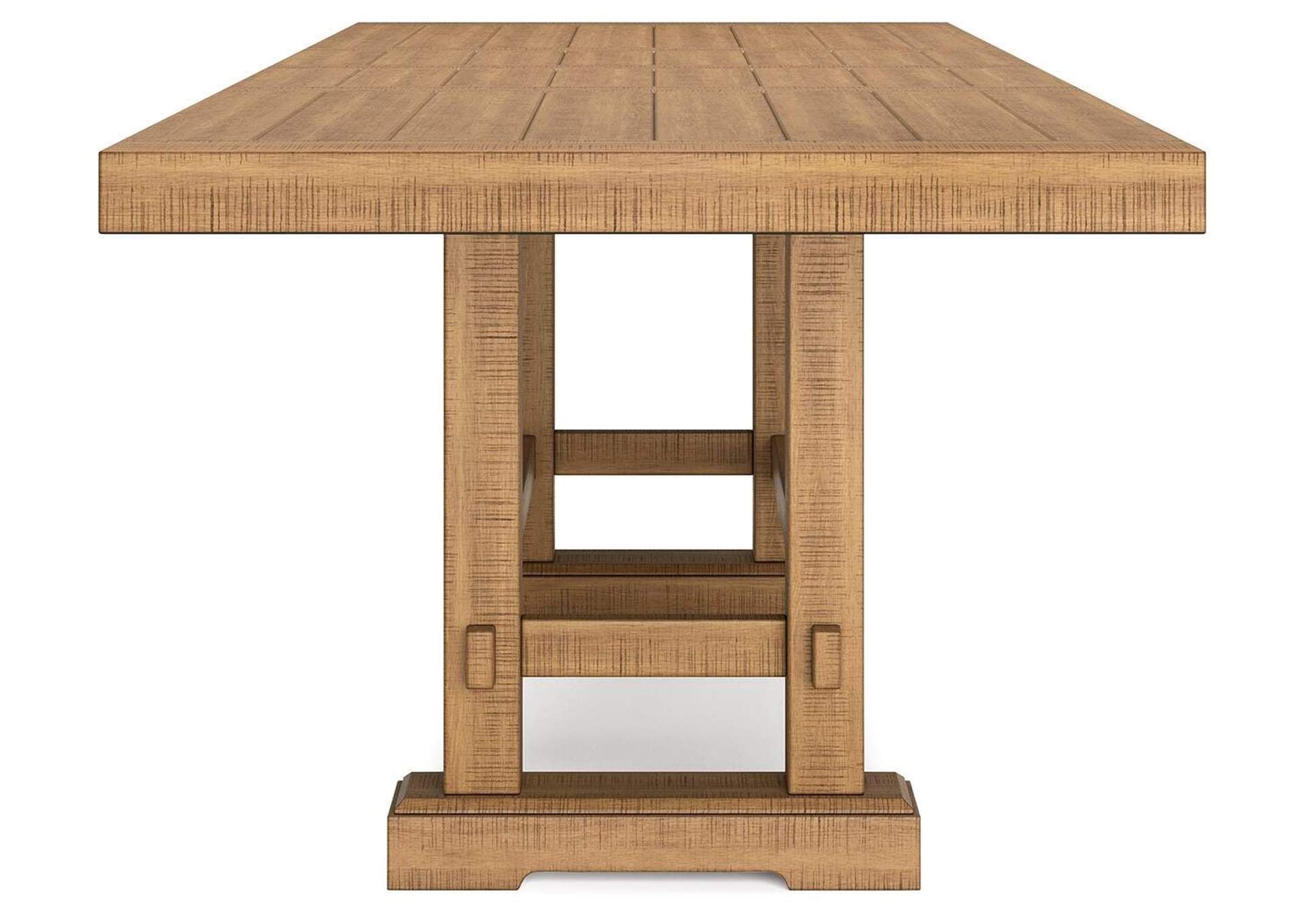 Havonplane Counter Height Extendable Dining Table and 6 Barstools side view