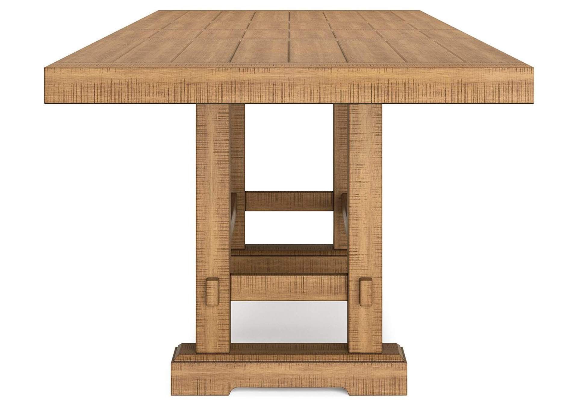 Havonplane Counter Height Extendable Dining Table and 6 Barstools side view