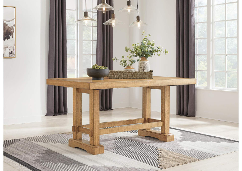 Havonplane Counter Height Extendable Dining Table and 4 Barstools