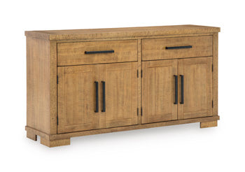 Havonplane Dining Server in Brown, closed view