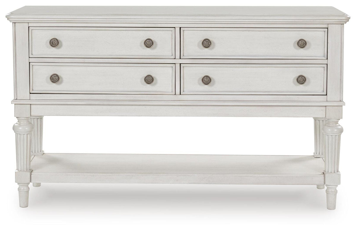 Montelaine Dining Server in Antique White, front view