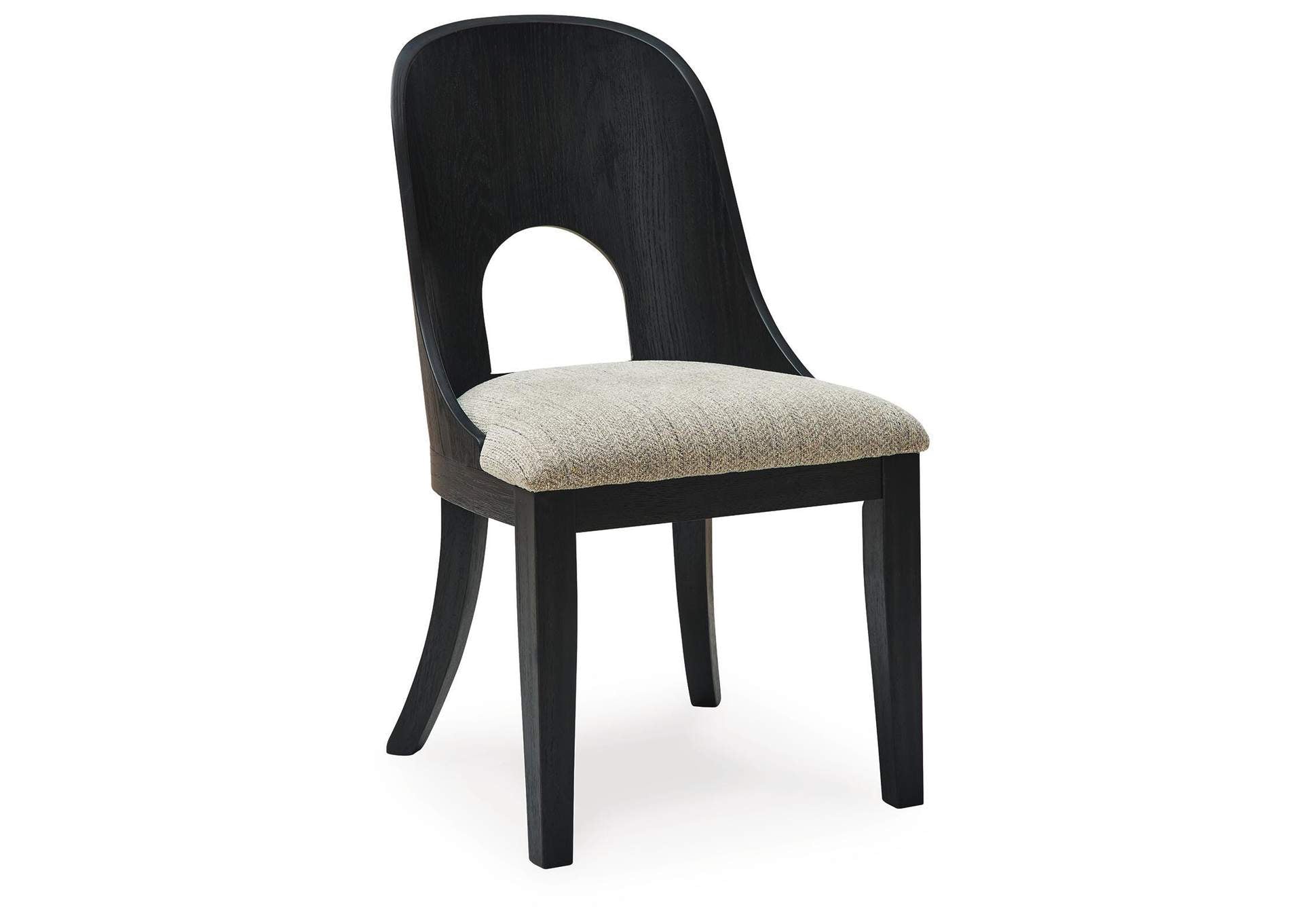 Rowanbeck Dining Table, 2 Arm Chairs and 4 Side Chairs side view
